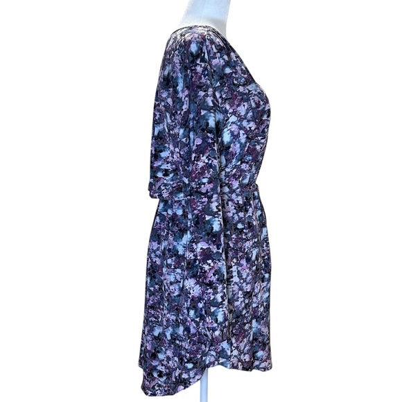 Rebecca Taylor - “Tapestry Collection ” Floral, Silk Mini Dress - Size 0, Purple - Picture 8 of 16